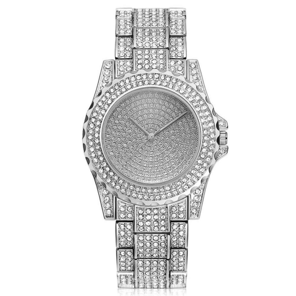 Rhinestone Embellished Watch